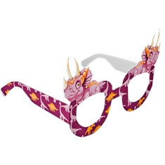Triceratops Dinosaur Theme Party Glasses